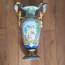Ancien vase balustre nevers - vase,