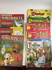 Le Journal De Nounours Et De Kiri Et Toutou Lot De 9 Magazines 1969