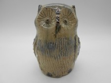 SUPERBE FIGURINE  HIBOU / CHOUETTE CÉRAMIQUE / GRÈS SIGNATURE A IDENTIFIER