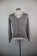 Fred Perry Cardigan Homme Tg. Sman Pull Casual Vintage Laine