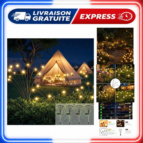 Guirlandes lumineuses solaires - guirlandes,
