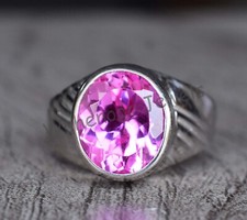 Naturel Rose Rubis Ovale 925