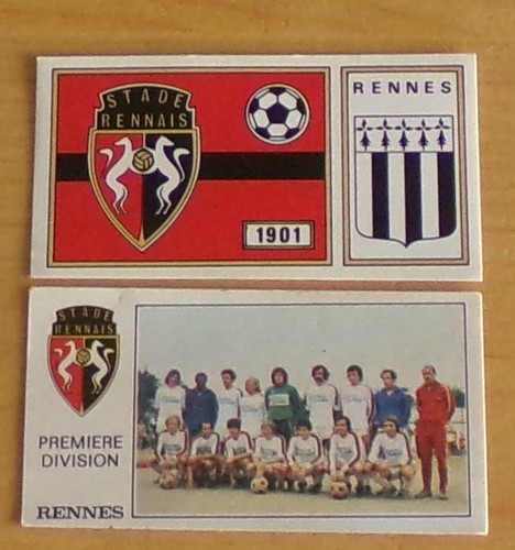 1977 ecusson equipe stade - equipe,