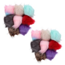  Lot de 16 pompons pour chapeaux – Boule de fourrure moelleuse avec boucle