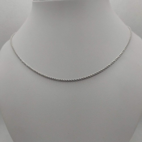 Collier blanc 18k jersey - blanc,