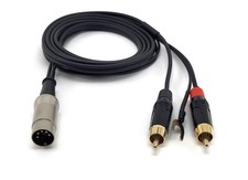 Câble phono audio DIN 5 broches | rca femelle avec masse | pièce de rechange ...