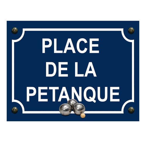 Plaque métal place - de, la