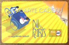 DILILI À PARIS FNAC DARTY CARTE CADEAU GIFT CARD NO TÉLÉCARTE PHONECARD SCHEDA
