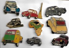 lot de 9 pin's voitures 2cv