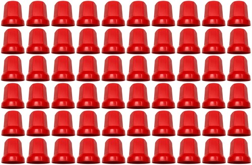 60x rouge enjoliveurs - rouge, noix