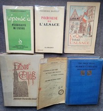 Lot livres Alsace Lorraine