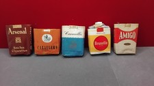 Lot de 5 paquets de cigarettes vides PEU COURANTS  (Anciens - vintage)