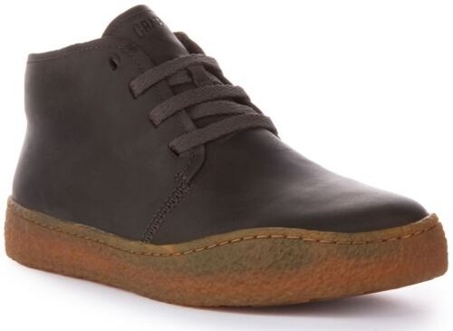 Botte cuir gris camper - cuir,