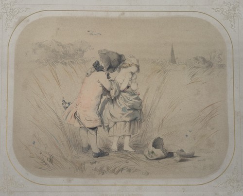 Lithographie ancienne xixe - lithographie,