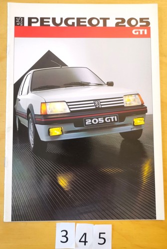 Peugeot 205 gti prospectus - peugeot,