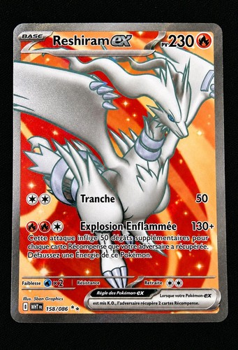 Carte pokémon reshiram - pokémon,