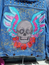 veste jean customiser main