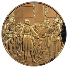 France médaille - Révolution Française - Journée du 30 Prairial an VII - vermeil