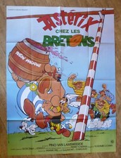 ASTERIX IN BRITAIN rugby original LARGE french movie poster '86