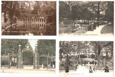 FRANCE -  Lot  de  4 cartes  postales  anciennes - Paris  & alentours - bon état