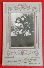 CDV XIXéme Petites FILLES Jouets  Mode Photo DUMESNIL MARGUIN VINCENNES