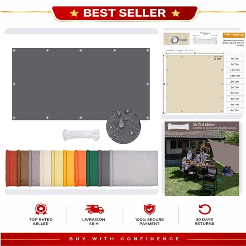 Voile ombrage rectangulaire - voile,