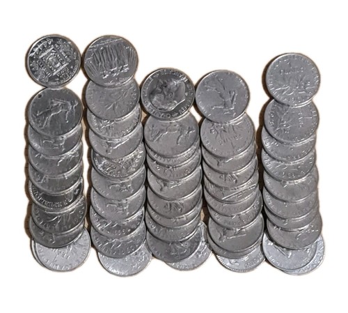 Lot pièces 1 franc - lot, de