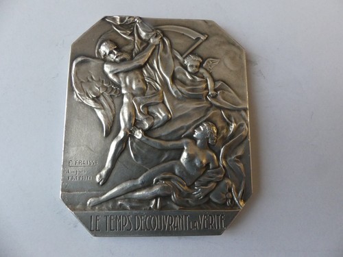 Medaille plaque bronze - plaque,