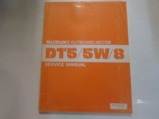 1982 Suzuki Hors-Bord Moteur DT5 5W 8 Service Réparation Shop Manuel Usine Faded