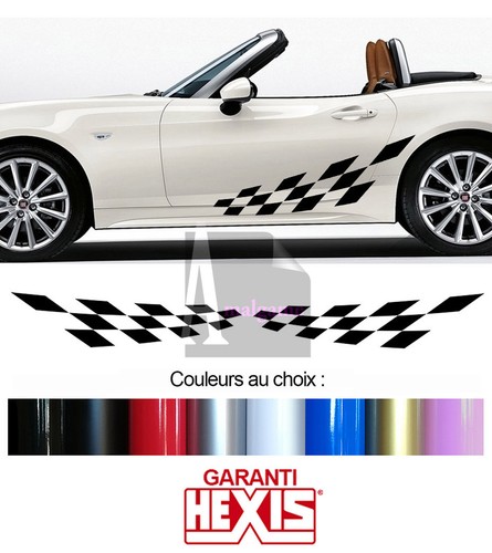 Bandes damier pour fiat 124 - bandes,