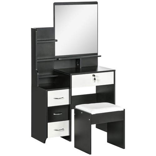 Homcom coiffeuse 80x38x143cm - homcom,