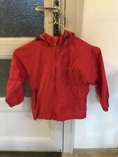 Ancien Kway Enfant Imper Rouge Hydro Control Rangement Banane 6 Ans Vintage
