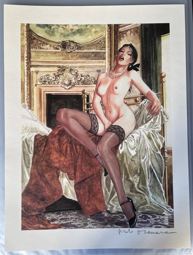 Manara tirage imprimé signé - manara,
