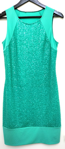Robe helline vert sequins t40 - helline,