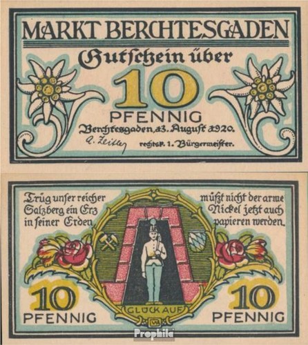 Billets berchtesgaden 1920 - billets,