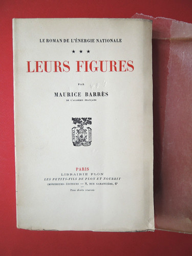 Maurice barrès leurs figures - barrès,