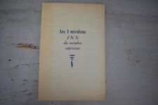LIVRE LES 3 MERIDIENS INN DU MEMBRE SUPERIEUR COURS DE TRAVAIL MEDECINE CHINOISE
