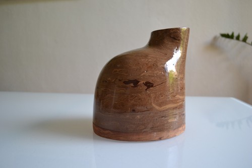 Vase bouteille col désaxé - bouteille,