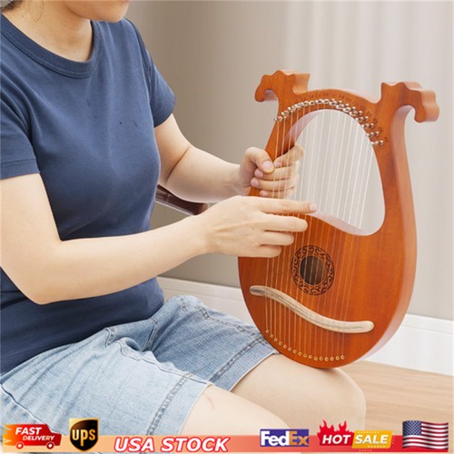 Vintage strings lyre harp - 16,