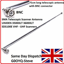 Antenne Télescopique SMA Pour Scanner UNIDEN 3500XLT 3600XLT SDS100E VHF - UHF