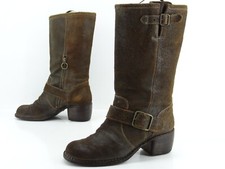 FIORENTINI BAKER Bottes Biker Bottines D'Hiver Chaussures En Cuir Taille 40