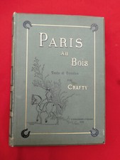 CARTONNAGE CHEVAL EQUITATION Paris au bois Texte & illustré par CRAFTY 1890 