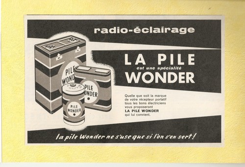 Publicite presse la pile - publicite, de