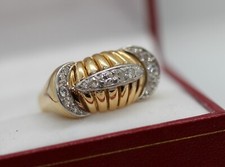 Bague Tank années 50/60 en or