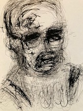 Dessin Encre Portrait Buste