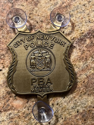 Nypd pba window plaque family - window,