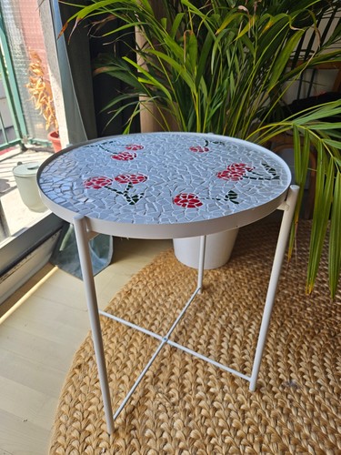 Table ronde mosaïque - table, en