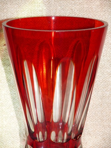 Vase flamme écarlate verre - vase,