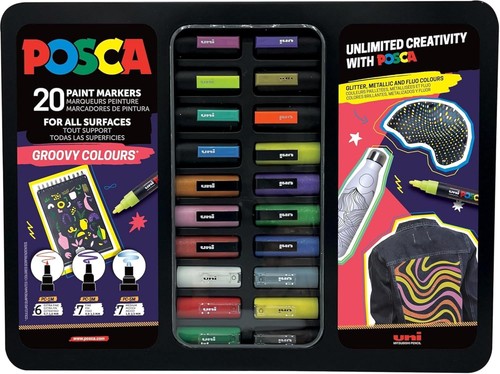 Posca malette groovy - posca,