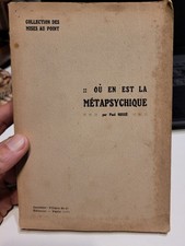 OU EN EST LA METAPSYCHIQUE. -